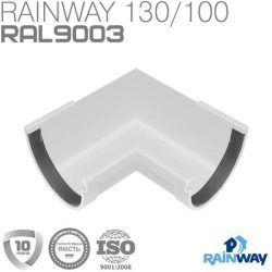 Rainway водосток - Угол желоба 90° внутренний  130 мм