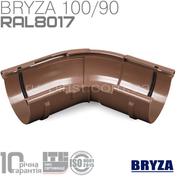 Угол внешний регулируемый 120°-145° коричневый BRYZA 100мм